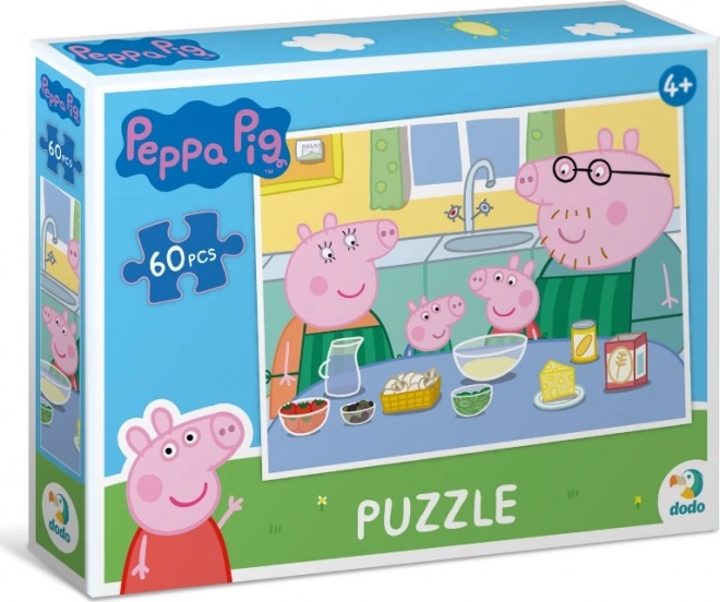 Dodo Puzzle Peppa Pig Cooking Together 60 Pieces