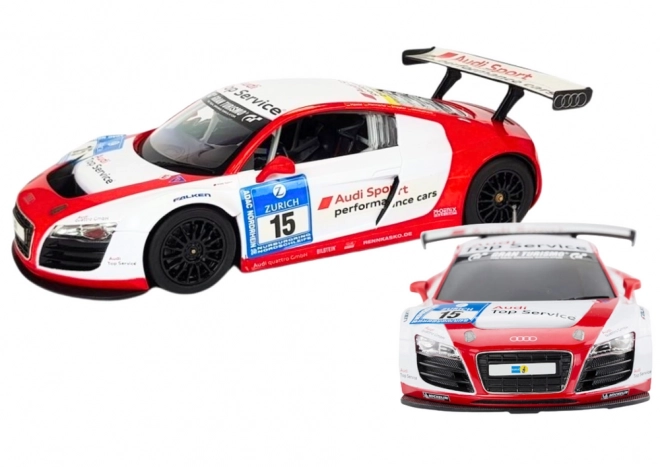 remote-controlled sports car audi r8 lms white