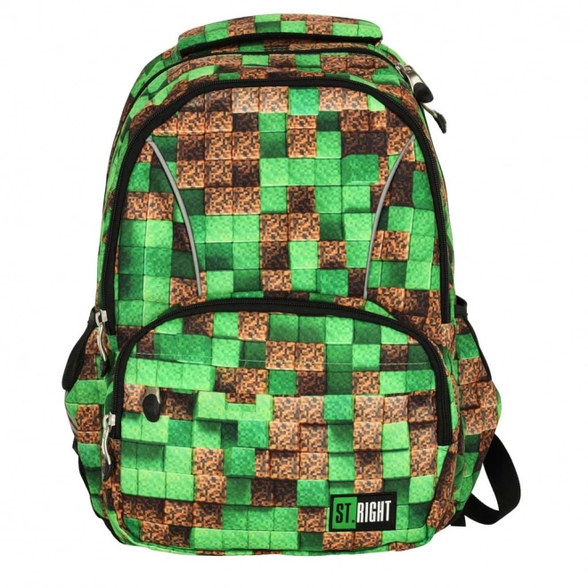 School Backpack St. Right Pixel Cubes