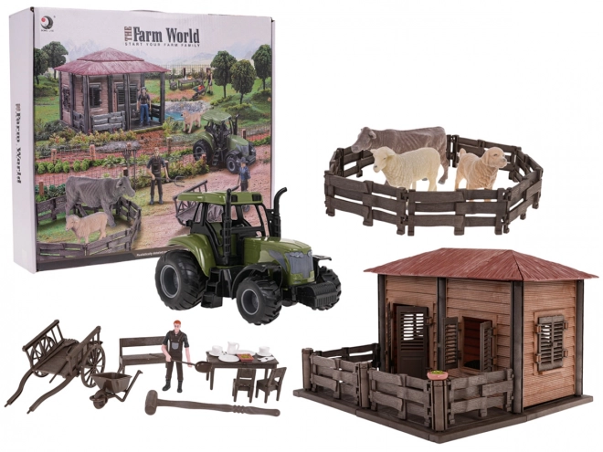 Farm Set with Tractor and Accessories