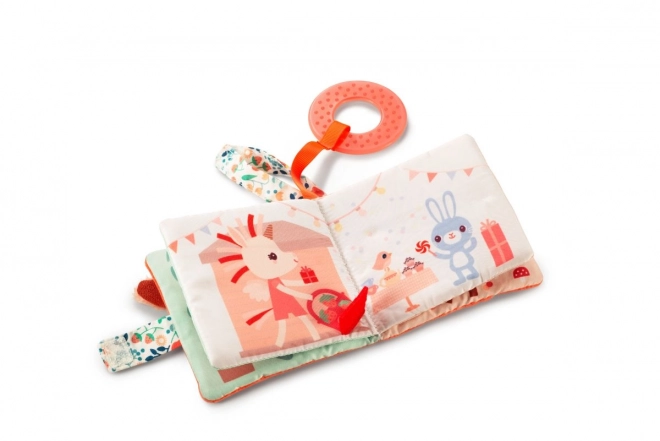 Lilliputiens - deer Stella textile book with teether