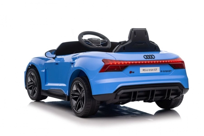 Battery-Powered Audi E-Tron GT Blue Ride-On Car