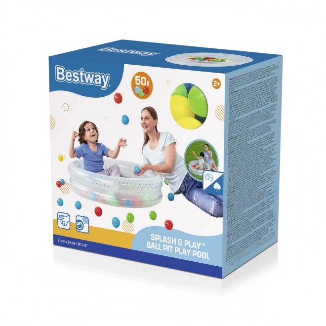 Inflatable Children's Pool with Balls and Repair Kit by BESTWAY