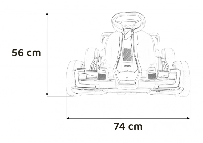 Audi Kart cu funcție Drift Albă – Červená