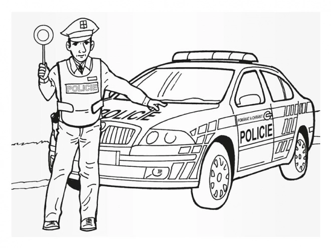 Police Coloring Book for Kids