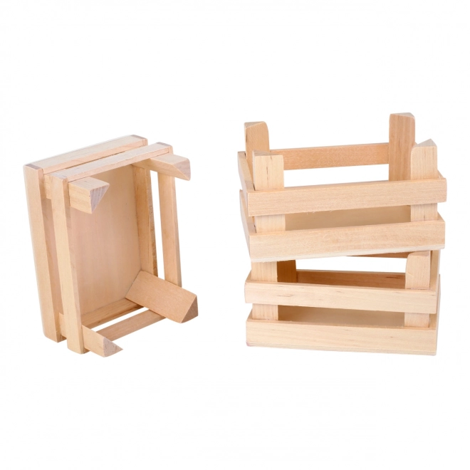 Small Foot Wooden Crate Set