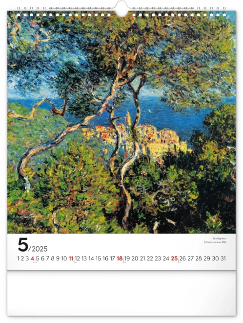 Claude Monet 2025 Wall Calendar