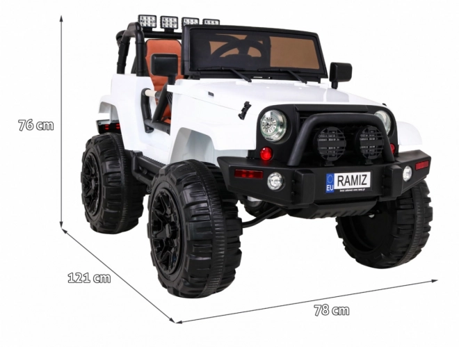 Kinderelektroauto All Terrain Jeep Weiß
