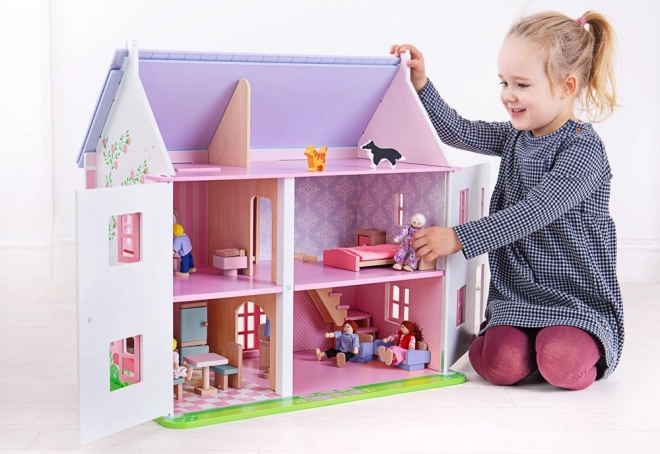 Pink Doll House by Bigjigs Toys