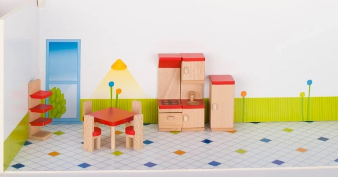 Goki Dollhouse Furniture Kitchen Set