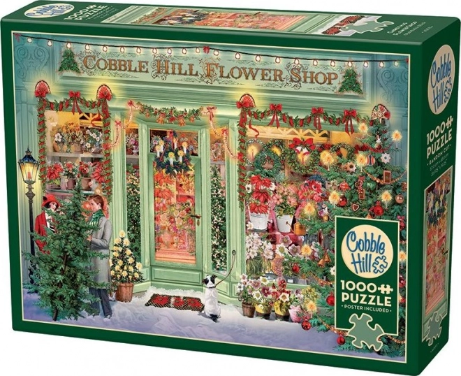 Cobble Hill Puzzle Christmas Flower Shop 1000 Pieces