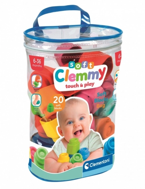 Clementoni Soft Clemmy Building Blocks Bag