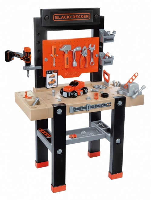 Realistic Smoby Black & Decker Workbench with Accessories