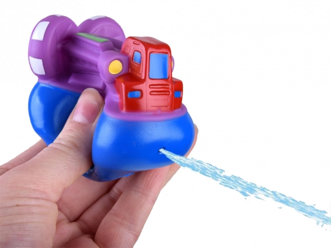 Rubber Bath Toys Ship and Boat Set