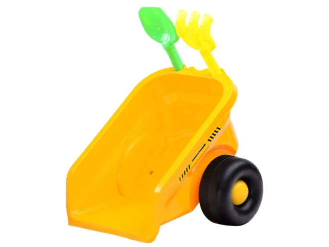 Ride-On Tractor with Trailer – Yellow