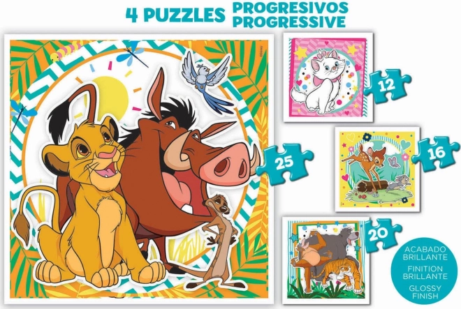 Educa Disney Animal Puzzle Set in Carrying Case