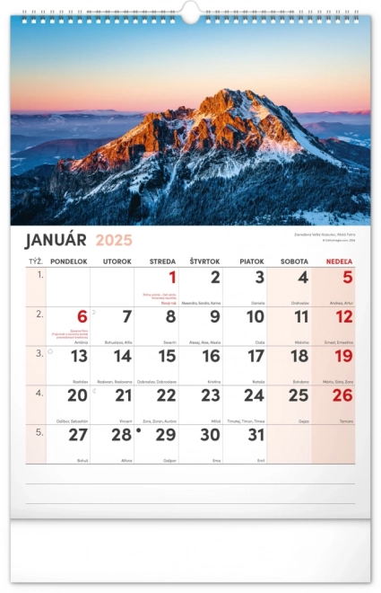 Wall Calendar Charming Corners of Slovakia 2025