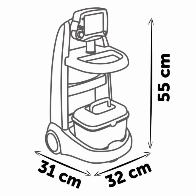 Medical Electronic Trolley with Accessories