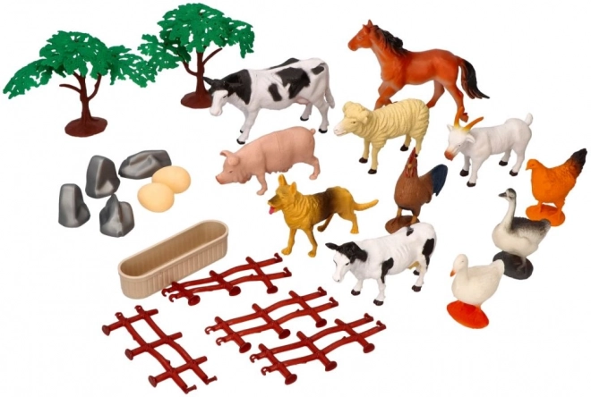 Farm-Themed Figurines and Accessories Set