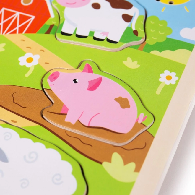 Sound Puzzle Farm by Bigjigs Toys