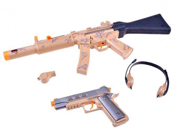 Military Toy Set Rifle and Pistol