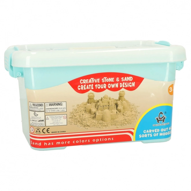 Beige Kinetic Sand with Molds