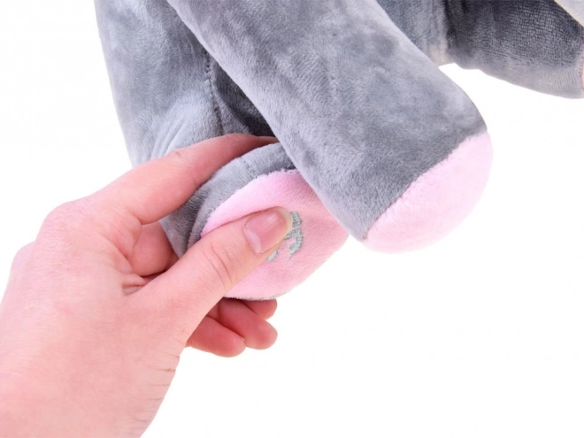 Interactive Plush Elephant Toy – pink