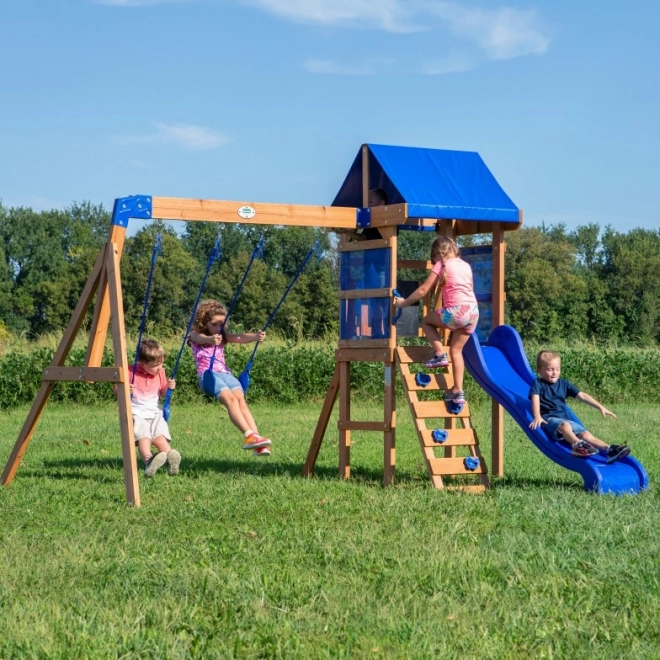 Wooden Playground Aurora House with Slide