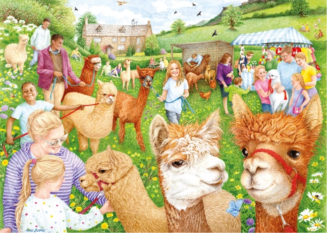 Falcon Puzzle with Alpacas 1000 Pieces