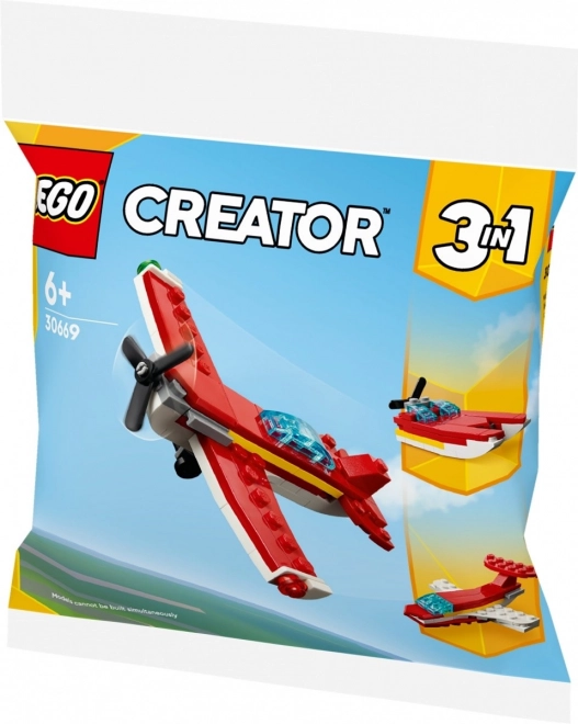 Iconic Red Airplane Building Set