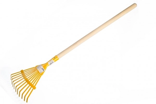 Red Garden Rake with Wooden Handle for Kids – Blue