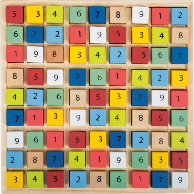 Wooden Sudoku Colorful Cubes