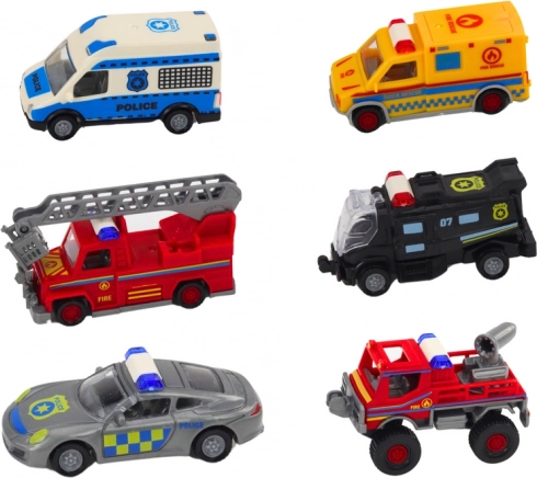 Six Rescue Vehicles