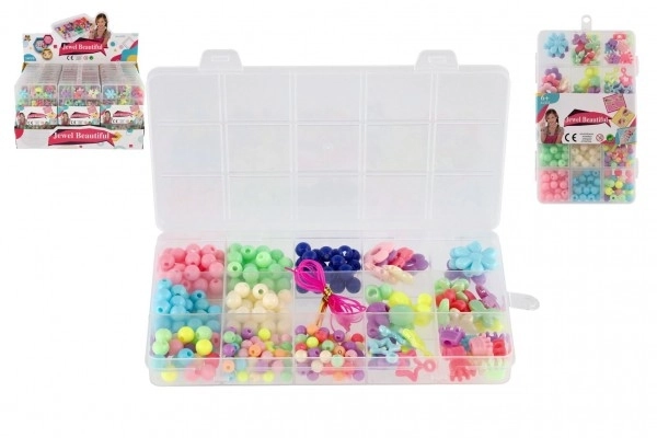 Colorful Plastic Beads Set with String