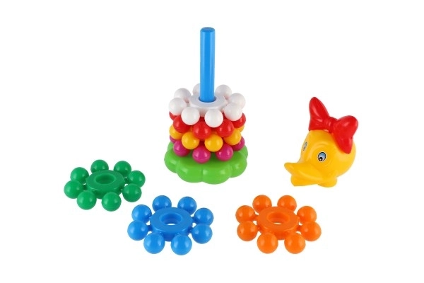 Colorful Ring Stacking Pyramid for Kids