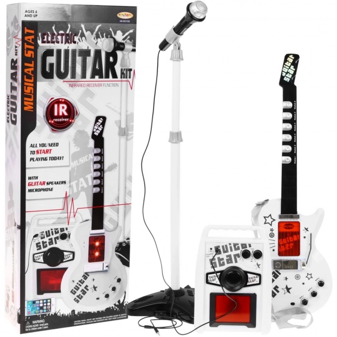 Musical Set for Kids 6+ Electric Guitar with Amplifier and Microphone