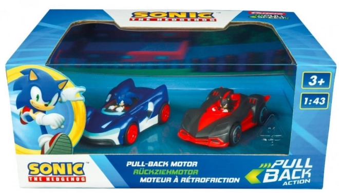 Sonic Shadow Pull Back Cars Set