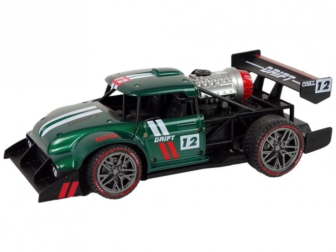 Remote Controlled Green Sport Car with Steam Effect