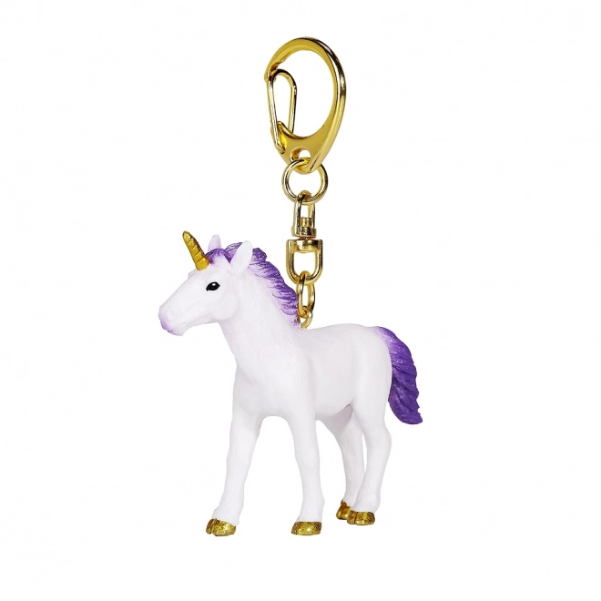 Purple Unicorn Keychain