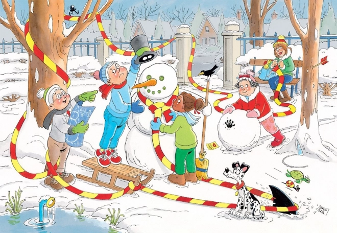 Snowman Fun Puzzle by Jan van Haasteren