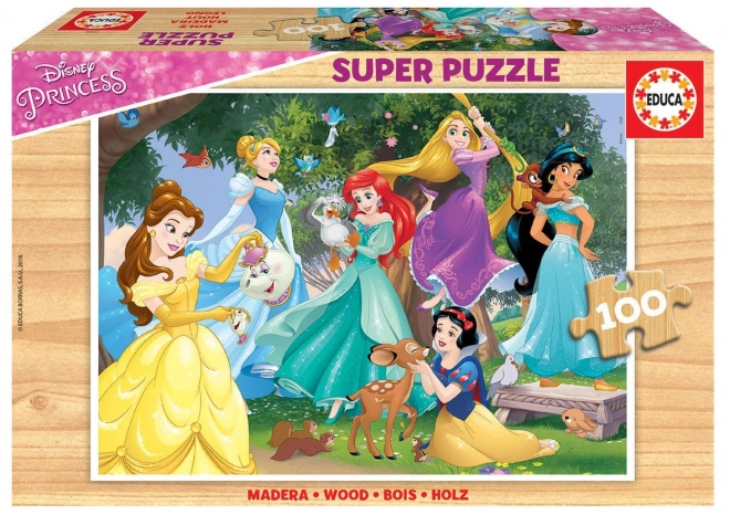 Wooden Jigsaw Puzzle Disney Princesses 100 Pieces