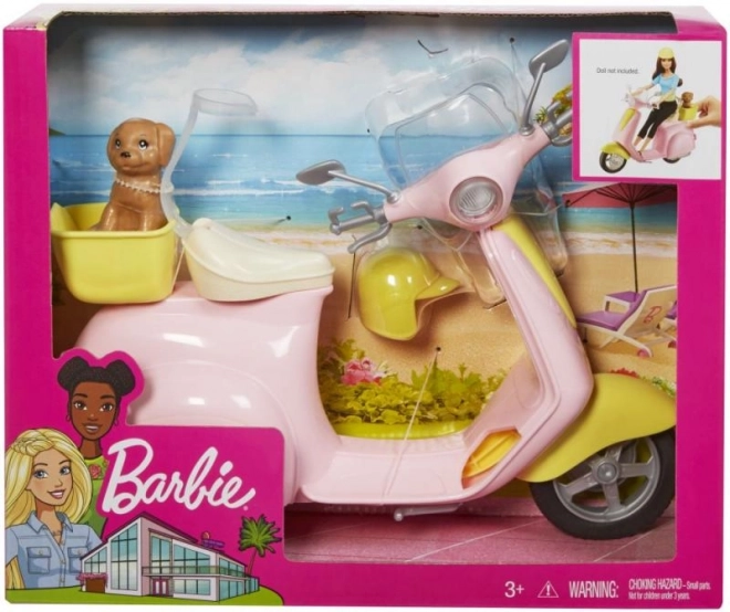 Barbie Scooter with Pet Companion