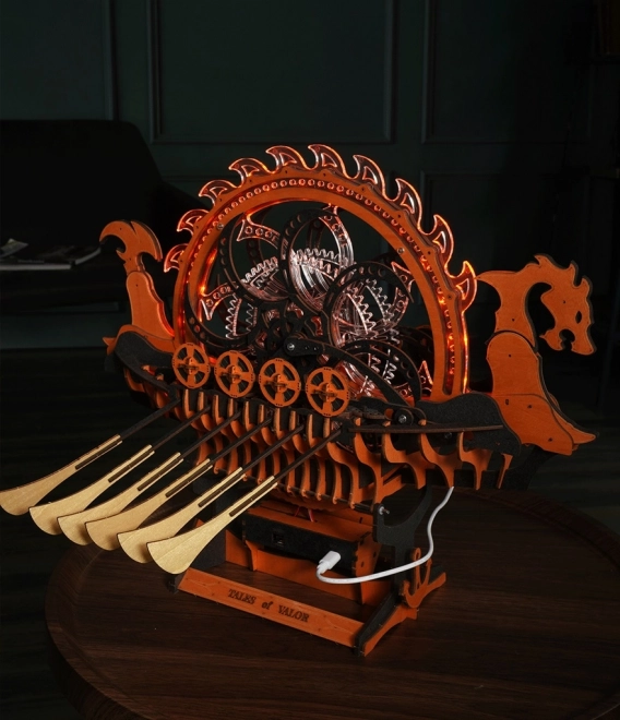 Robotic 3D Wooden Viking Dragon Ship