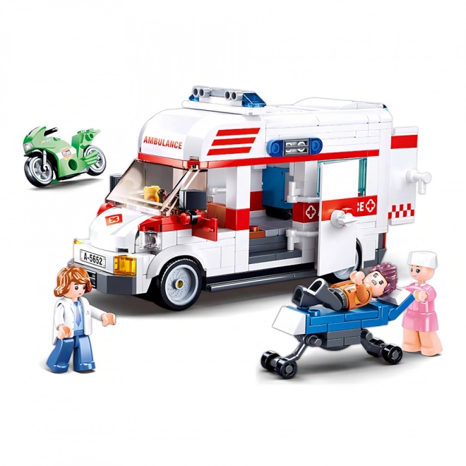 Sluban Town Ambulance Building Set