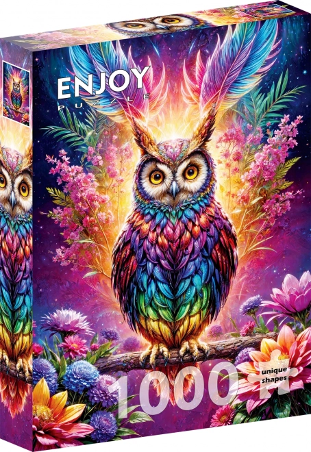 Puzzle Sova Neonová 1000 Pezzi