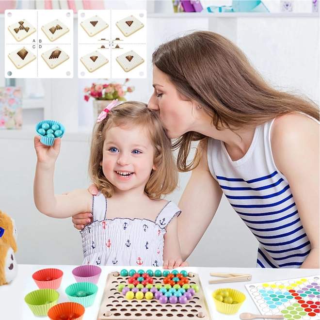 Kleurrijke balletjes mozaïek Montessori Woopie