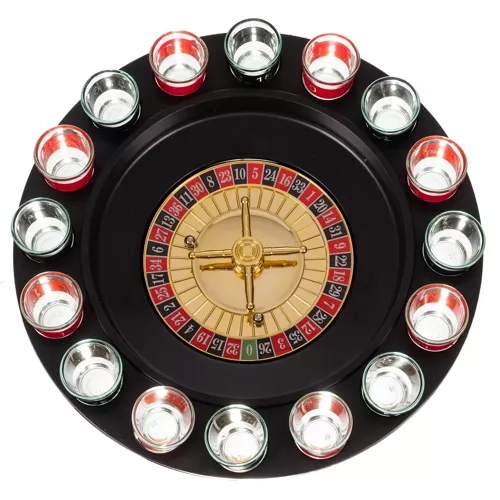 Alcohol Roulette Set with Shot Glasses