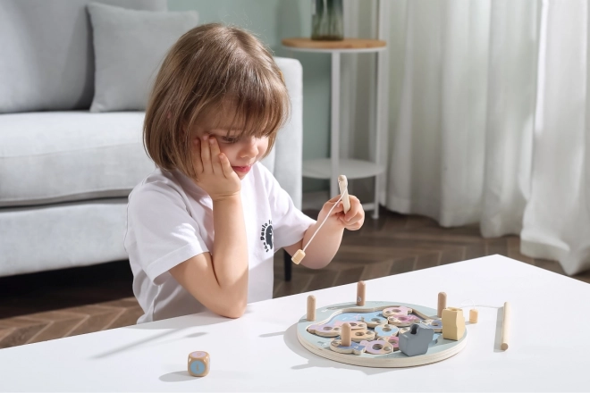 Wooden Magnetic Fishing Game