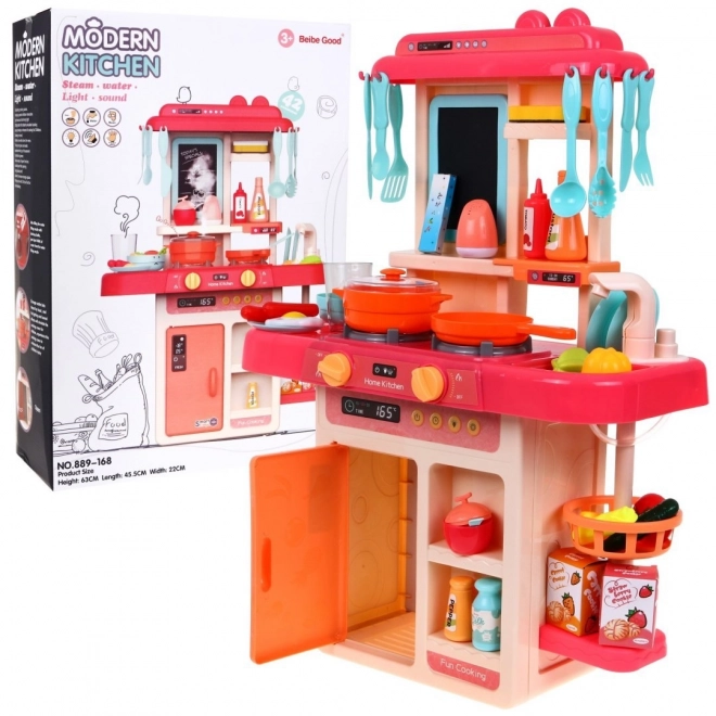 Pink Kitchen Playset with Accessories