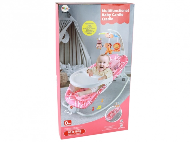 2-in-1 Baby Rocker Chair with Sounds and Vibrations